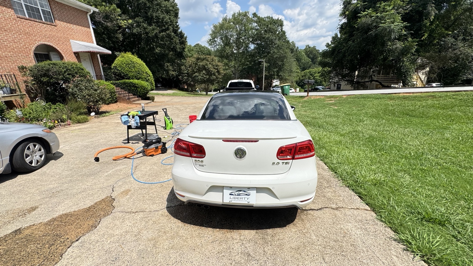 Detailed white Volkswagen